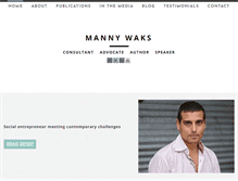 Tablet Screenshot of mannywaks.com